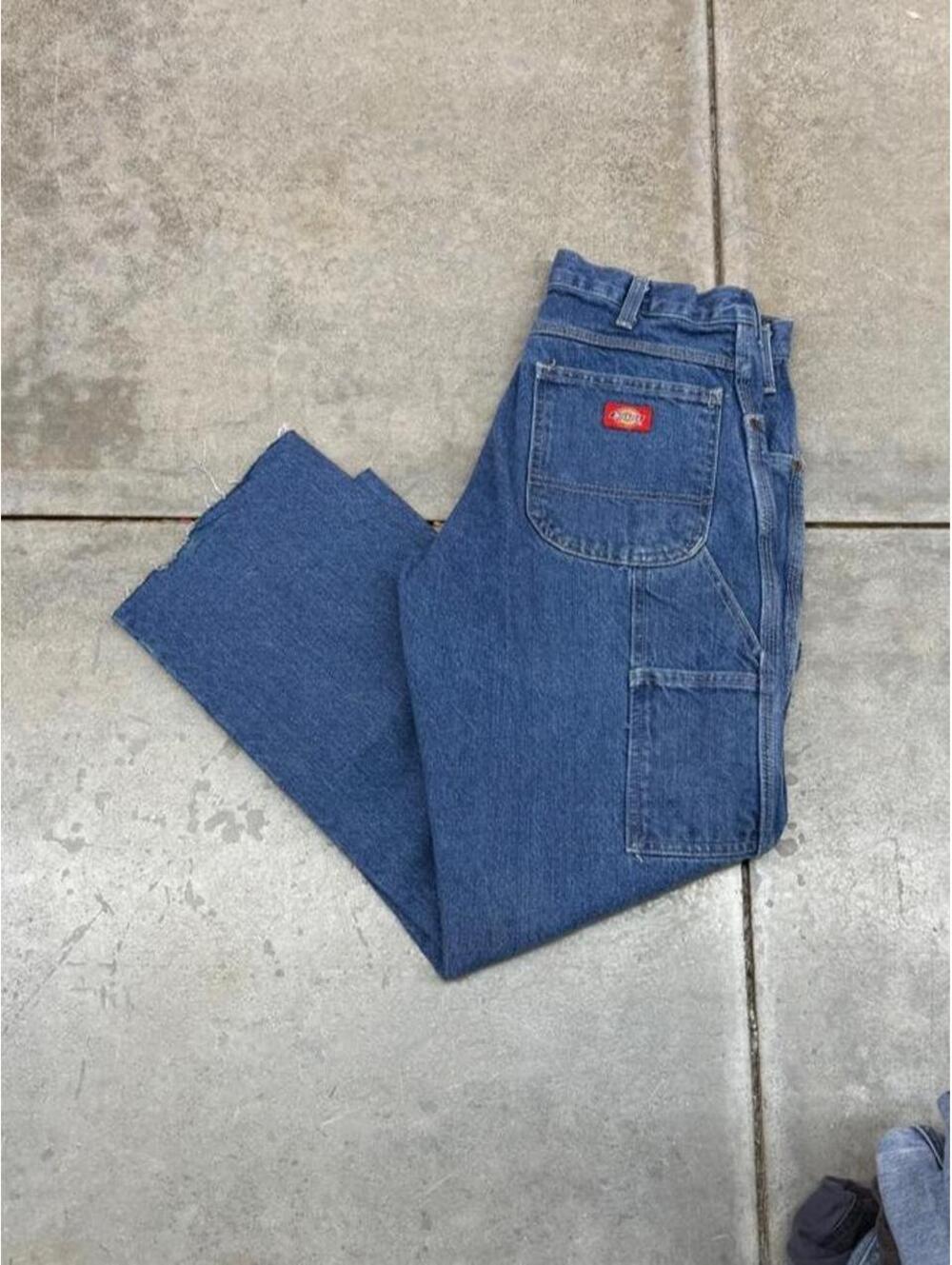 vintage dickies blue relaxed baggy fit jeans size 30 x 30